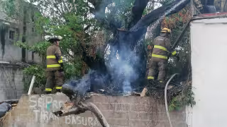 Vecinos de la Supermanzana 64 denuncian incendios recurrentes en un terreno baldío.
