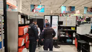 Policías municipales atendieron el llamado de emergencia.