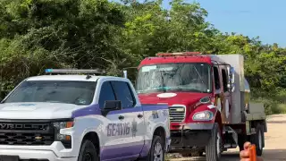 La zona fue acordonada al confirmarse de que la persona ya no contaba con signos vitales