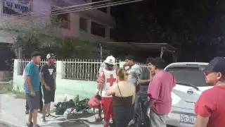 El joven fue trasladado al hospital