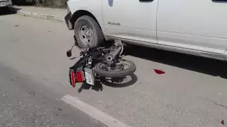 Lorenzo Hernández Carballo, de 43 años, sufrió un fuerte golpe en la frente tras chocar su motocicleta