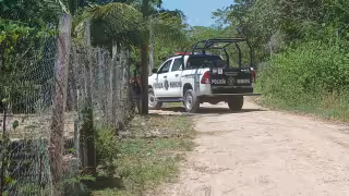 Movilización policiaca en Escárcega por reporte de intento de robo en vivienda.