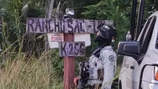 Elementos de la Guardia Nacional llegaron a resguardar la zona.