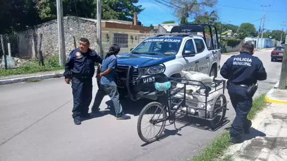 Policía asegura a presunto ladrón en la colonia Venustiano Carranza
