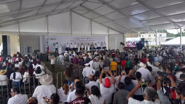 La presidenta de México Claudia Sheinbaum Pardo visita Escárcega, Campeche