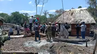 Operativo desmantela invasión ilegal en Área Protegida de Campeche "Balam Kú"