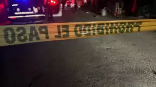 La zona fue acordonada por elementos de la Policía Municipal.