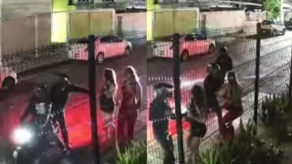 Una de las mujeres, con vestido de color negro, repitió varias veces que no les hicieran nada y al ser despojada de su bolso, insistió en pedir su pasaporte