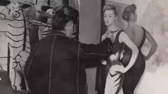 En 1956 se realizó un retrato de Silvia Pinal por Diego Rivera. En 1956 se realizó un retrato de Silvia Pinal por Diego Rivera.