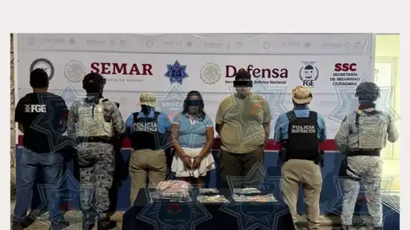 Los detenidos fueron identificados como José Adrián “N” y Katheryn Berenice “N”