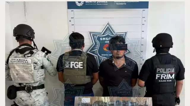 El detenido fue identificado como Ángel “N”, de 33 años, fue puesto a disposición de las autoridades