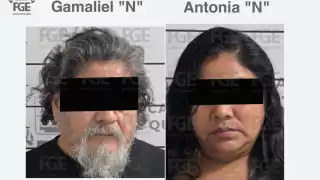 Durante las diligencias, los agentes detuvieron a dos personas: Antonia “N” y Gamaliel “N”