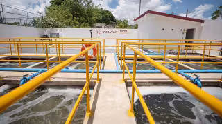 Rescatan la Planta de Tratamiento de Aguas Residuales de la Fidel Velázquez en Mérida tras años de abandono