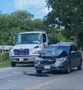 Accidente en tramo Escárcega-Xpujil deja solo daños materiales