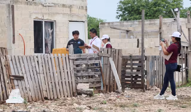 IVEY acude a Roble Agrícola 2 en Mérida para revisar condiciones de predios sin regularizar