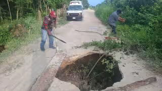 Lluvias provocan deslave en la carretera Candelaria–Salto Grande; habitantes temen posibles tragedias