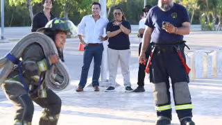 Bomberos se preparan para el Challenge 2026 con ocho pruebas de alto esfuerzo