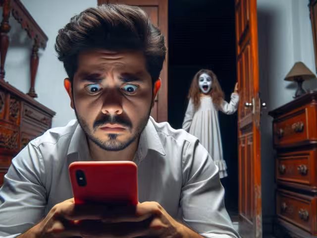 Luego de revisar el video, el hombre se percató que logró captar un sonido aterrador