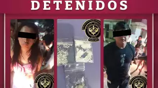 Detienen en Campeche a dos jóvenes por presunta venta de droga en narcomenudeo 