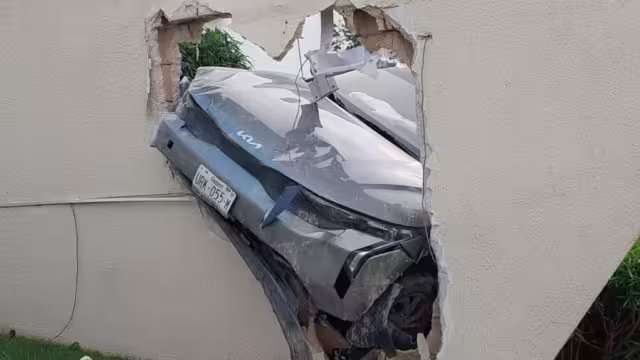 Autoridades informaron que el conductor no sufrió heridas de gravedad