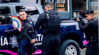 Policía del Estado de México rompe estereotipos por  trabajar maquillado