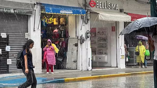 Se espera que las lluvias se mantengan por varios días en Yucatán