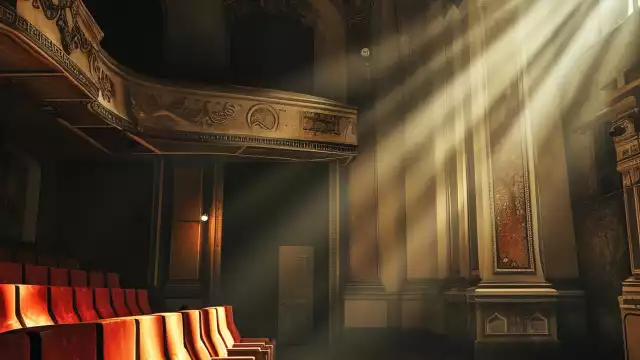 "En cada aterciopelado respaldo daba la impresión de que un epitafi o iba a descubrirse".