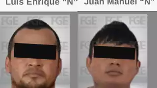 Juan Manuel “N” y Luis Enrique “N”, quedaron bajo la medida cautelar de prisión preventiva