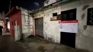 En el domicilio se colocó un sello de seguridad para prohibir el paso al sitio