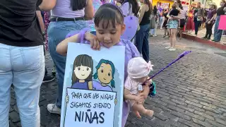 Las marchas del 8M en Yucatán se centraron en la exigencia de medidas efectivas para proteger a las mujeres y las infancias de la violencia vicaria