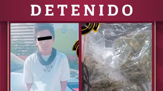 Un hombre fue detenido en la colonia 20 de Noviembre tras un reporte ciudadano.