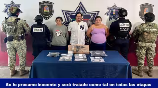 Los detenidos fueron identificados como Guadalupe “N” y de dos mujeres, Lizbeth Estela “N” y Rosa Idalia “N”