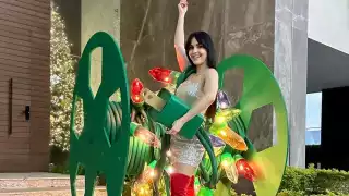 Carolina Rincón sorprendiendo en Navidad
