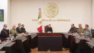 La presidenta Claudia Sheinbaum encabezó la reunión de seguridad
