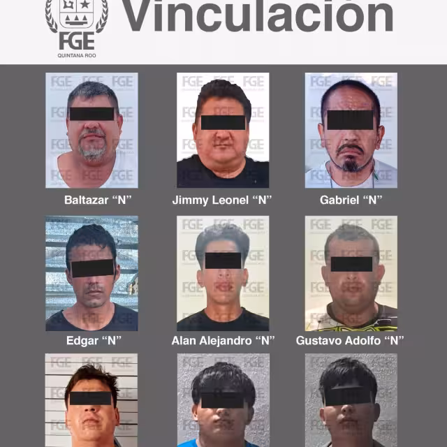 Las nueve personas fueron vinculadas a proceso por hechos delictivos.