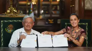 Amlo y Sheinbaum juntos