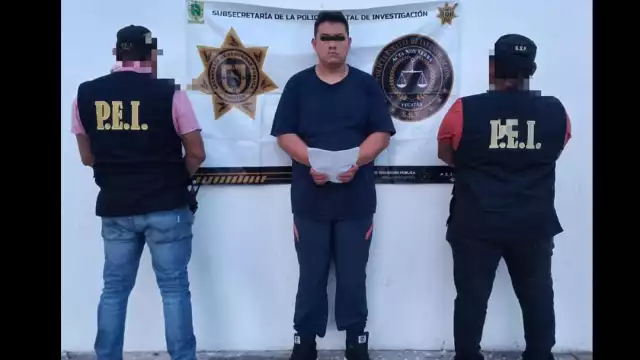 El sujeto detenido fue presentado por la SSP de Yucatán