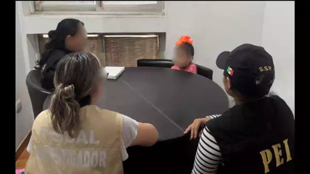 La menor de 6 años fue presentada en la Fiscalía General del Estado.