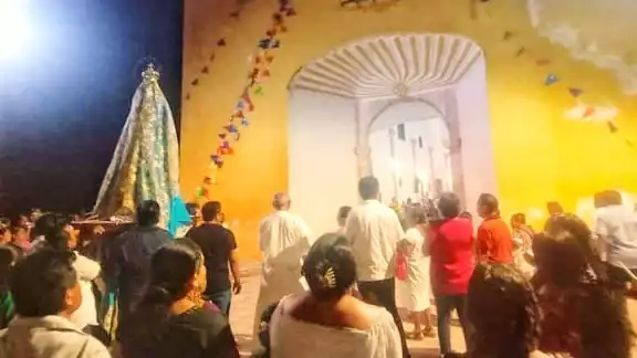 Concluyeron los novenarios en honor a la Virgen de la Asunción en Hopelchén con una Solemne Procesión.