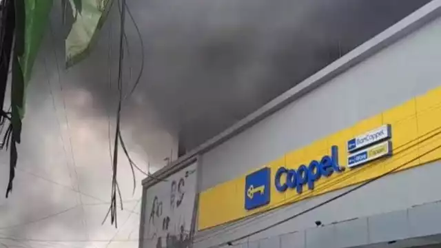 El incendio en la tienda se propagó rápidamente y dejó varios heridos.