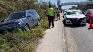 Elementos de la Guardia Nacional abanderaron el accidente.