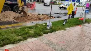 El socavon se presentó en un sitio recientemente atendido