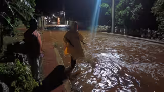 Calles convertidas en ríos: fuertes aguaceros anegan viviendas en Crucero San Luis e Ich-Ek