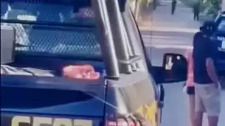 Al final, dos presuntos ladrones fueron detenidos.