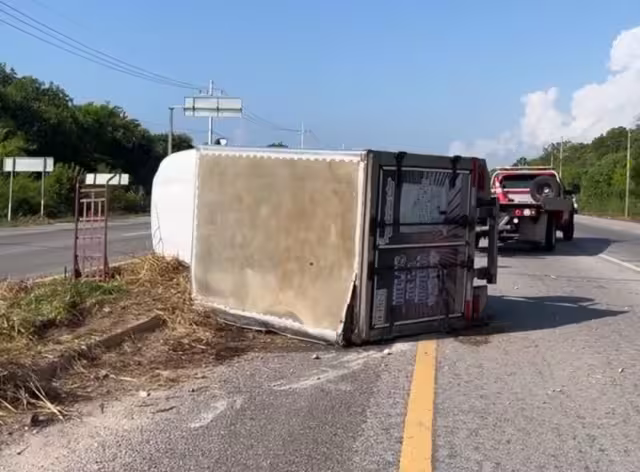 Durante el accidente no se reportaron lesionados o víctimas mortales