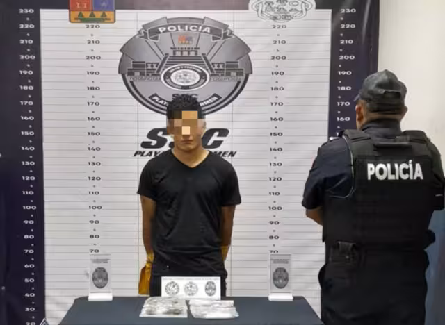El sujeto detenido por autoridades de Playa del Carmen fue identificado como Kevin "N".