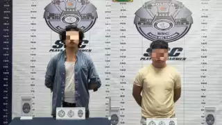 Los detenidos fueron identificados como Geiler “N”, originario de Tabasco y Manuel “N”