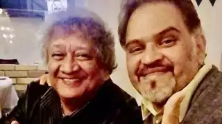 Gabriel Garzón y su amigo Jorge Falcón