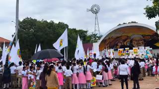 Las escuelas de José María Morelos también realizaron actividades culturales y artísticas para conmemorar esta fecha