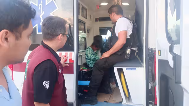 Se le proporcionó el servicio médico debido a la desnutrición y deshidratación que presentaba tras su desaparición